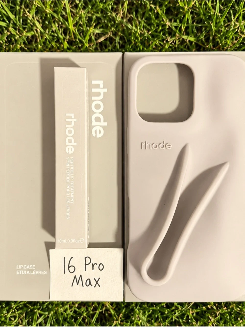 RHODE GREY Silicone Lip Case & Peptide Lip Treatment